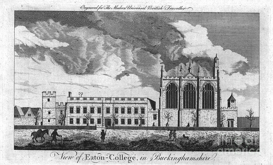 View Of Eaton-college Drawing by Print Collector