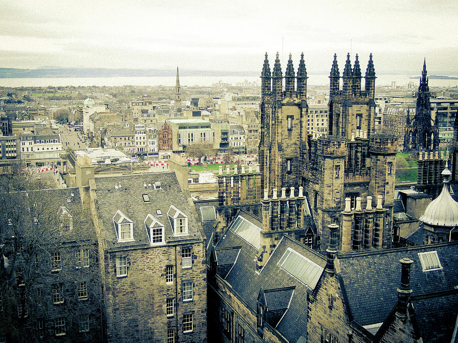 View Of Edinburgh Photograph by Channed Images