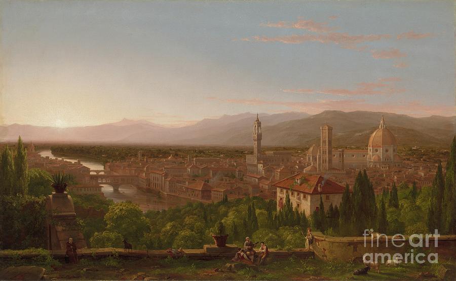 View Of Florence Drawing by Heritage Images