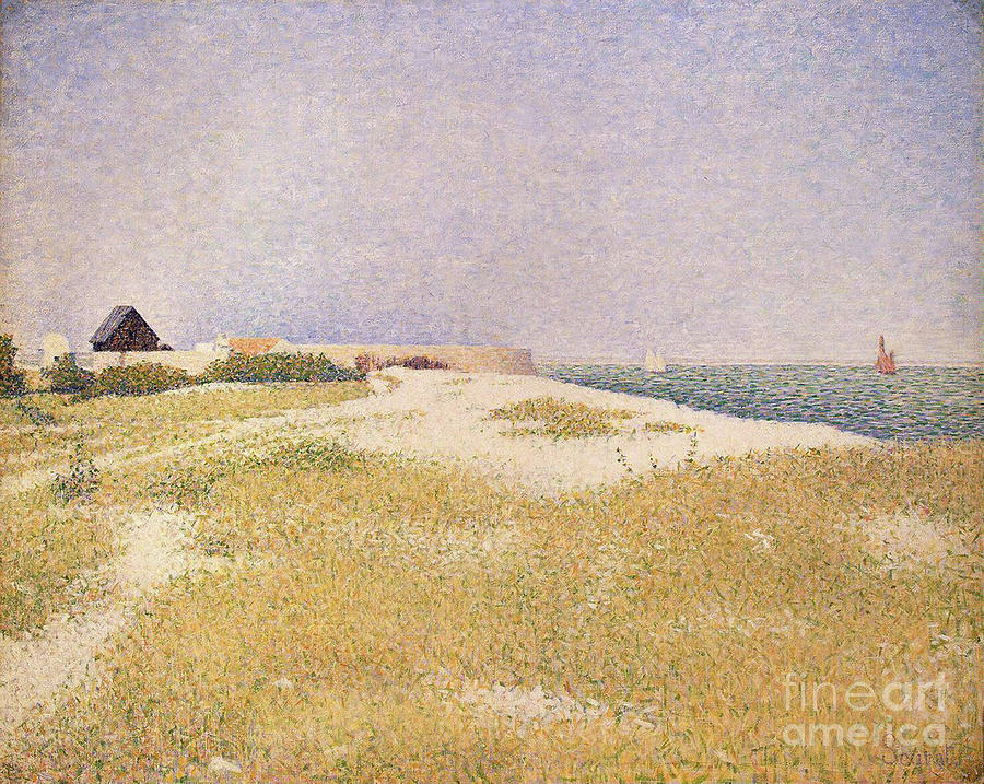 View Of Fort Samson, 1885 Painting by Georges Pierre Seurat