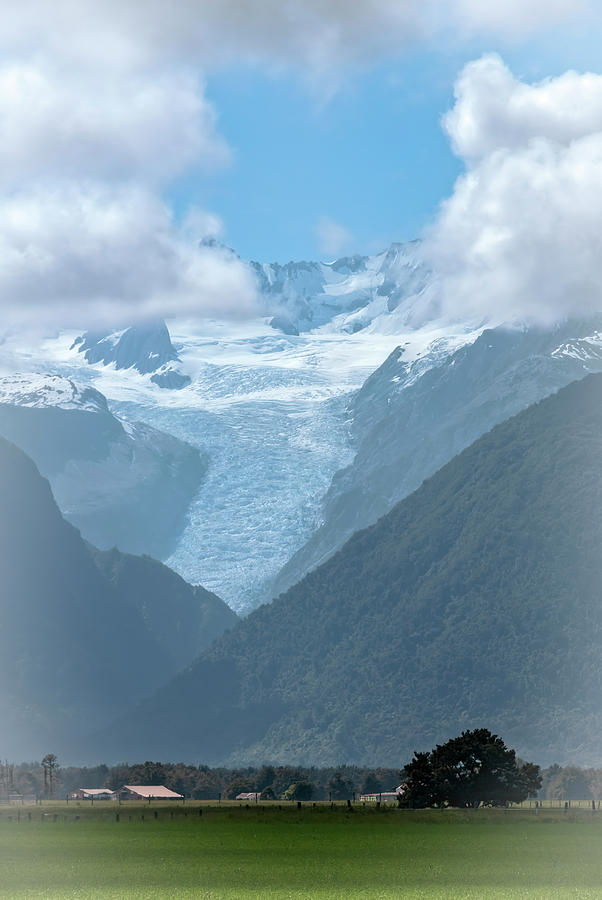 View of Fox Glacier New Zealand Photograph by Joan Carroll