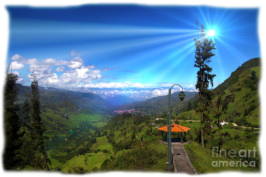 Tree Photograph - View Of Giron Valley From Portete V by Al Bourassa