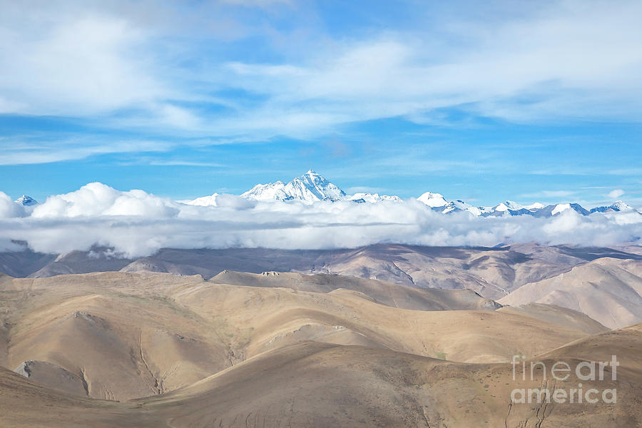 View of Himalayan mountains In Tibet Photograph by Julia Hiebaum