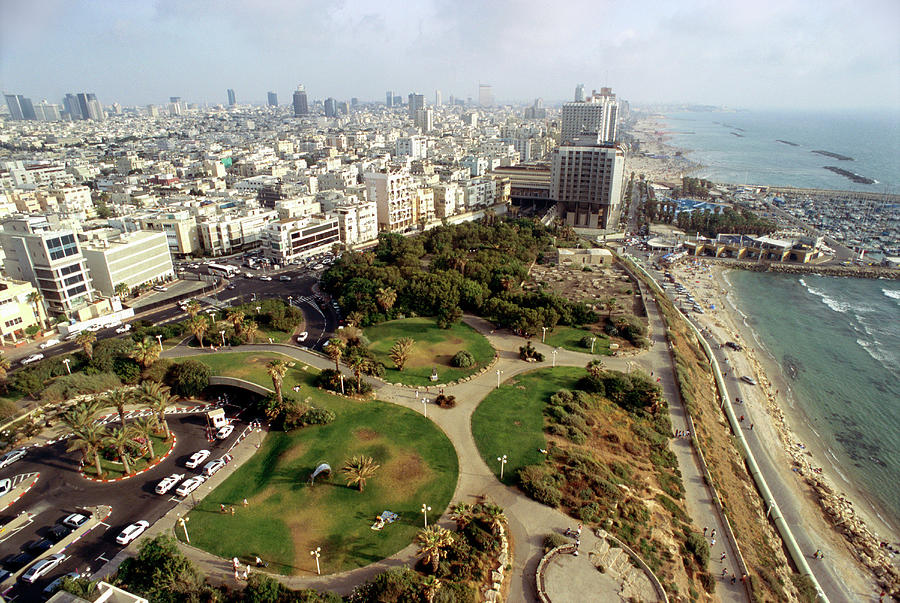 View Of Independence Park And Beach, Tel-aviv, Israel Photograph by Elan Fleisher