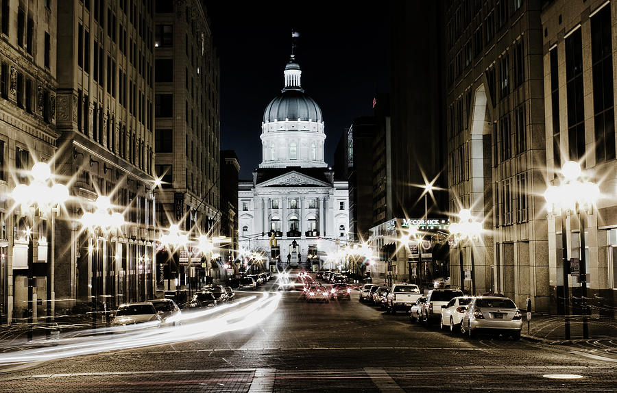View Of Indiana State House Photograph by © Doug Waggoner