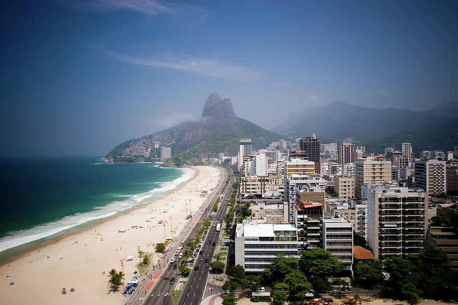 View Of Ipanema Beach In Rio De Janeiro Photograph by Zxvisual