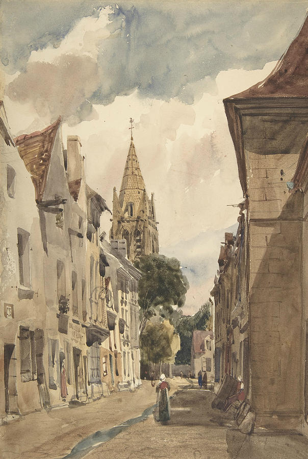 View of Issy Drawing by Thomas Shotter Boys