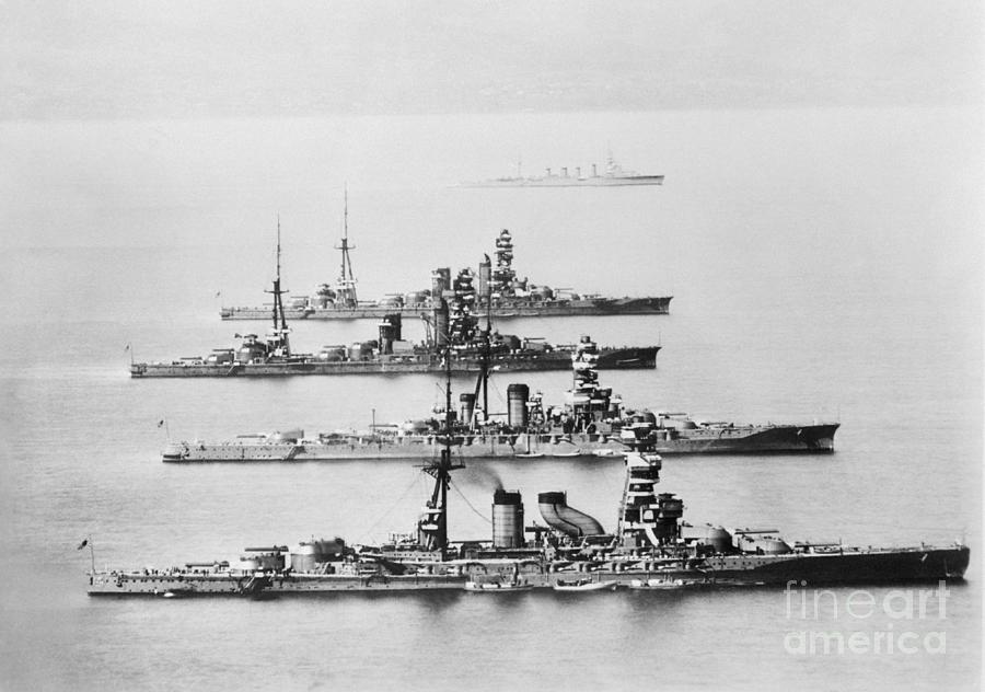 View Of Japanese Battleships Photograph by Bettmann