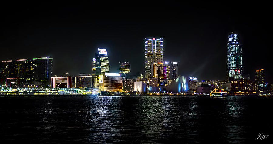 View Of Kowloon At Night Photograph by Endre Balogh