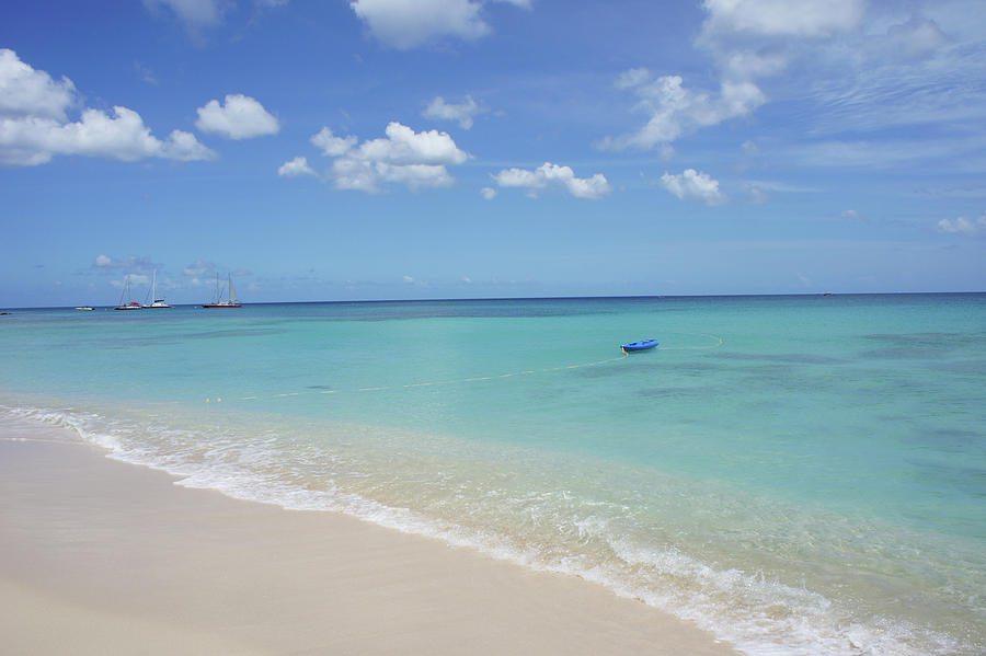 View Of Lesser Antilles Island At Caribbean, Barbados Photograph by ...