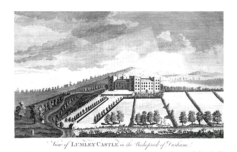 View Of Lumley Castle In The Bishoprick Drawing by Print Collector