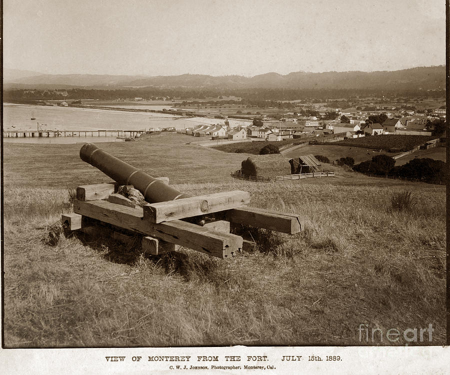 Monterey Photograph - View of Monterey from the Fort July 15th, 1889 by Monterey County Historical Society