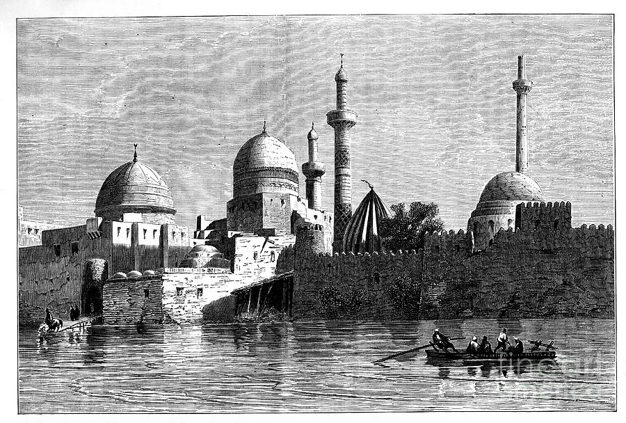 View Of Mosul From The River Tigris Drawing by Print Collector