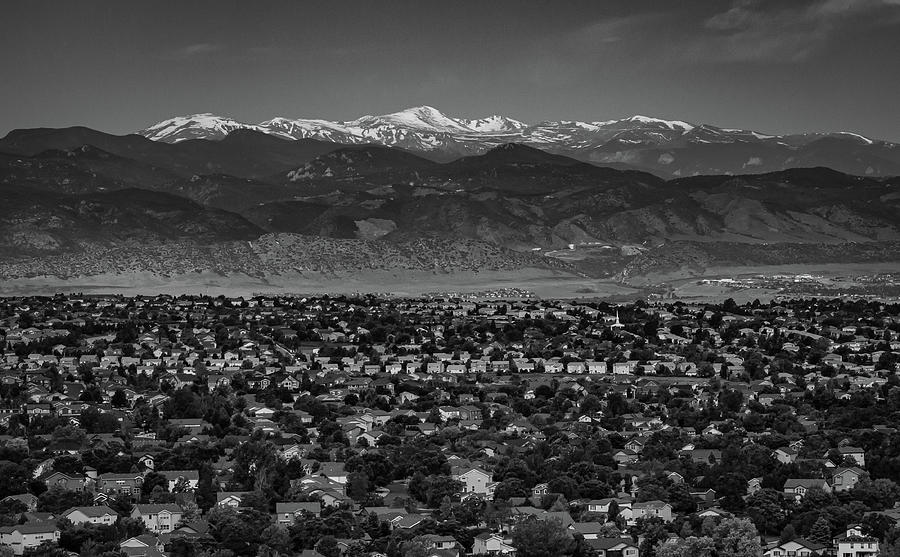 View of Mount Evans Photograph by Bill Wiebesiek