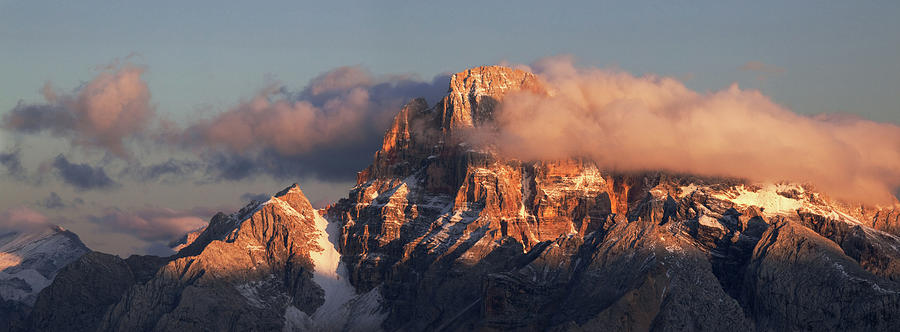 View Of Mountain At Sunrise Photograph by Matteo Colombo