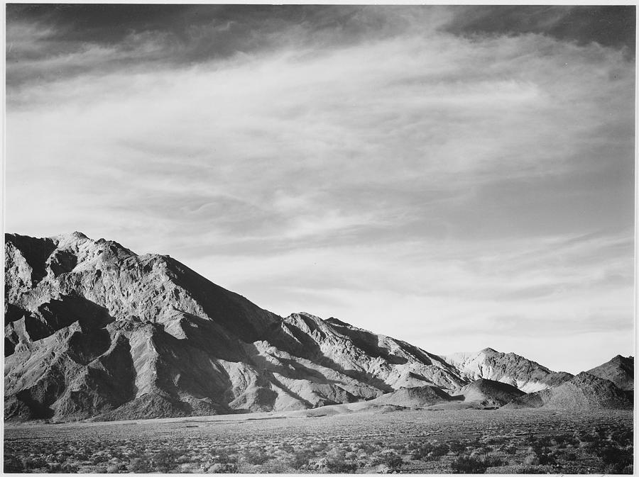 View of mountains Near Death Valley California 1933 - 1942 Painting by Ansel Adams