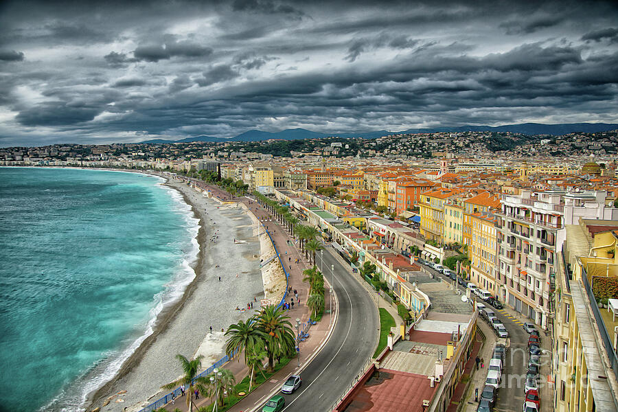 View of Nice France From Castle Hill Photograph by Wayne Moran