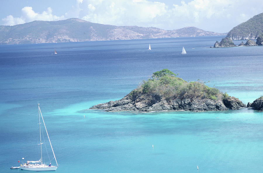 View Of Ocean And Islands, St. John, Us Photograph by Dc Productions