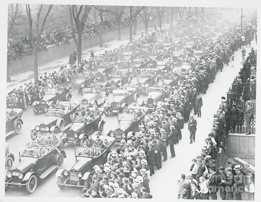 View Of Parade For United States First Photograph by Bettmann