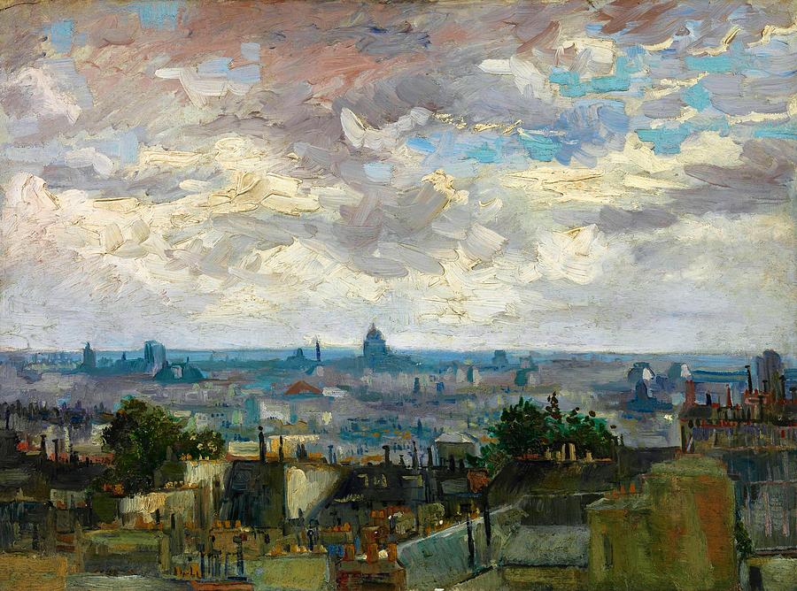 Vincent Van Gogh Painting - View Of Paris - Digital Remastered Edition by Vincent van Gogh Vincent Van Gogh Painting - View Of Paris - Digital Remastered Edition by Vincent van Gogh