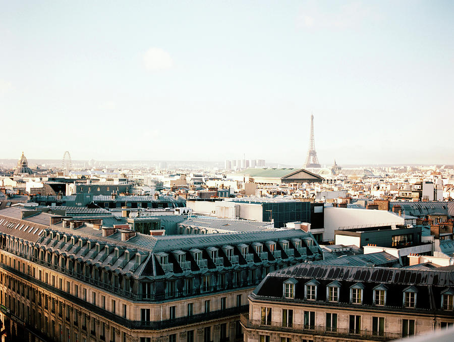View Of Paris From The Rooftop Of Galeries Lafayette Photograph by