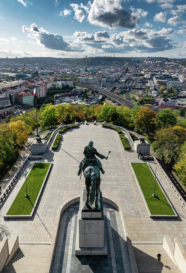 Landscape Photograph - View of Prague from National Memorial by Steven Richman