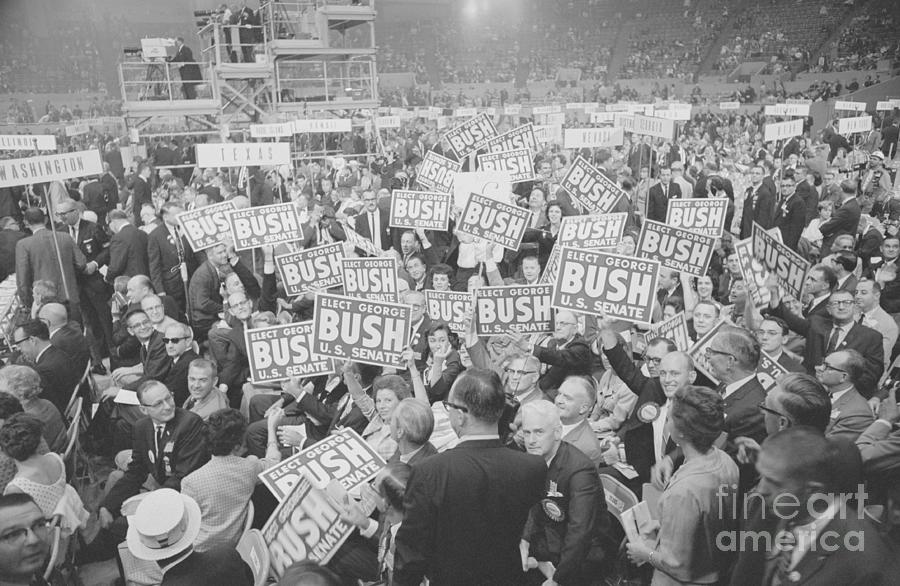 View Of Senate Race Rally Photograph by Bettmann View Of Senate Race Rally Photograph by Bettmann