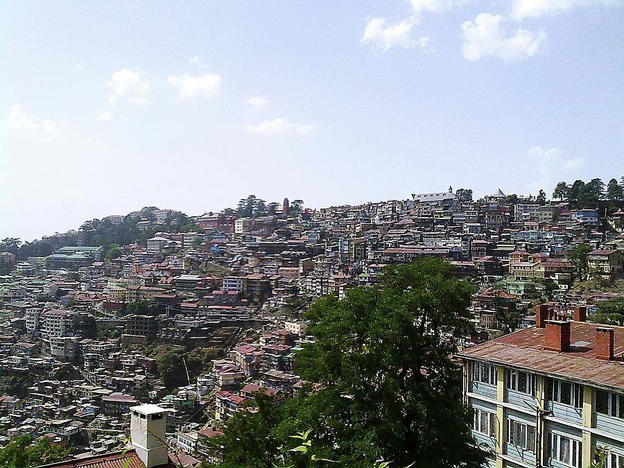 View Of Shimla Houses Photograph by The Natural Beauty Of India