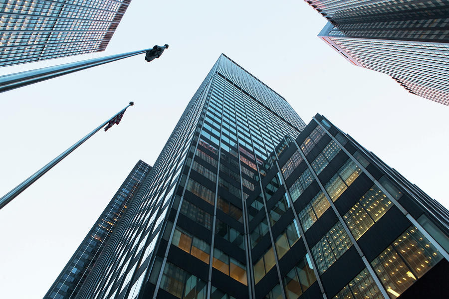 View Of Skyscrapers From Below Digital Art by Ditto - Pixels