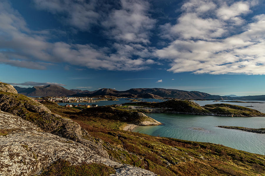 View Of Sommaroy Island In Autumn, Arctic Norway Digital Art by Steve ...