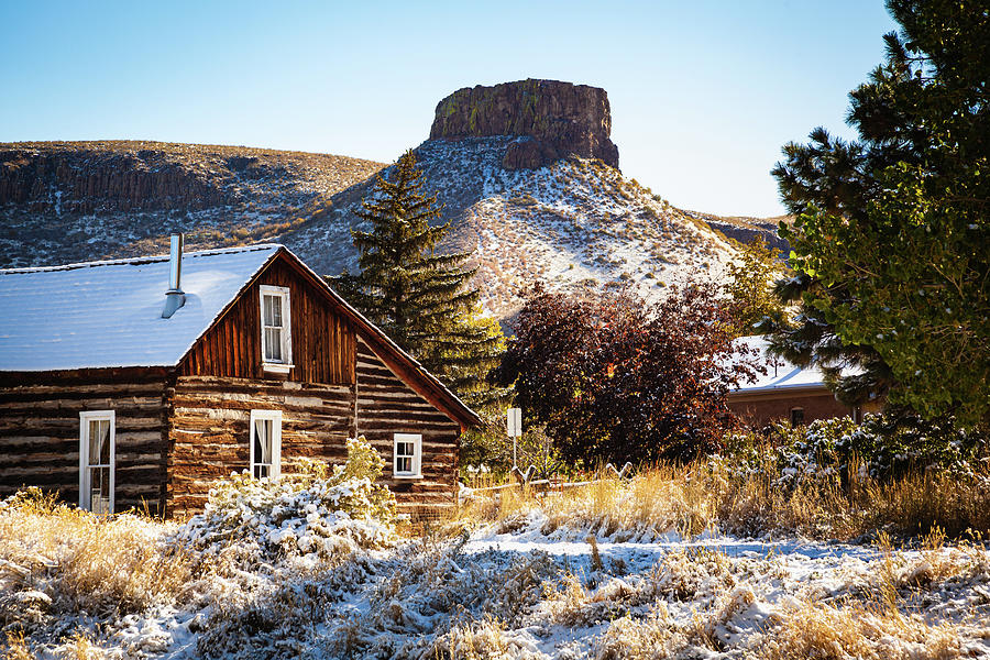 View of South Table Mountain After The First Snow Of The Season by Jeanette Fellows View of South Table Mountain After The First Snow Of The Season by Jeanette Fellows