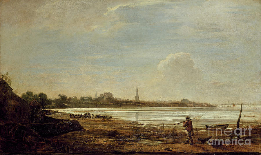 View Of Southampton, 1819 Painting by John Linnell