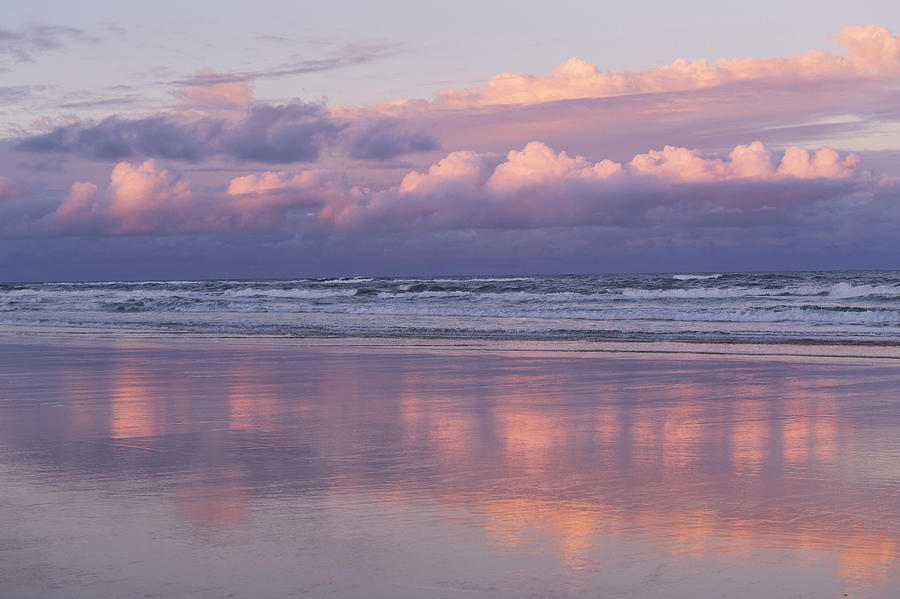View Of Sunset With Sky And Clouds, Fraser Island, Queensland ...