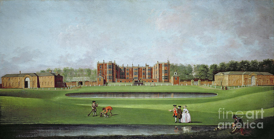View Of Temple Newsam House, Circa 1750 Painting by James Chapman