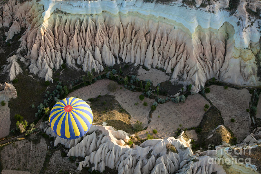 Country Photograph - View Of The Air Balloon Flying Over by Nickolay Vinokurov Country Photograph - View Of The Air Balloon Flying Over by Nickolay Vinokurov