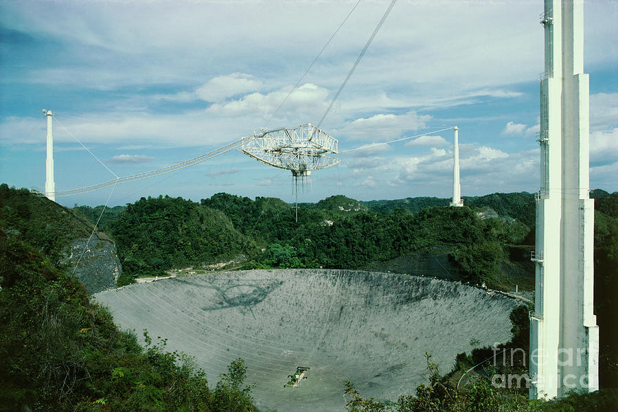 View Of The Arecibo Radio Telescope Photograph by Hencoup Enterprises/science Photo Library