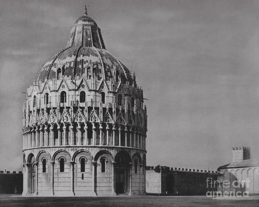 View Of The Baptistery, Remodelled By Nicola And Giovanni Pisano ...