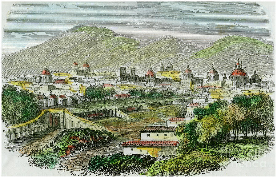 View Of The City Of Cuzco, Peru, C1875 Drawing by Print Collector