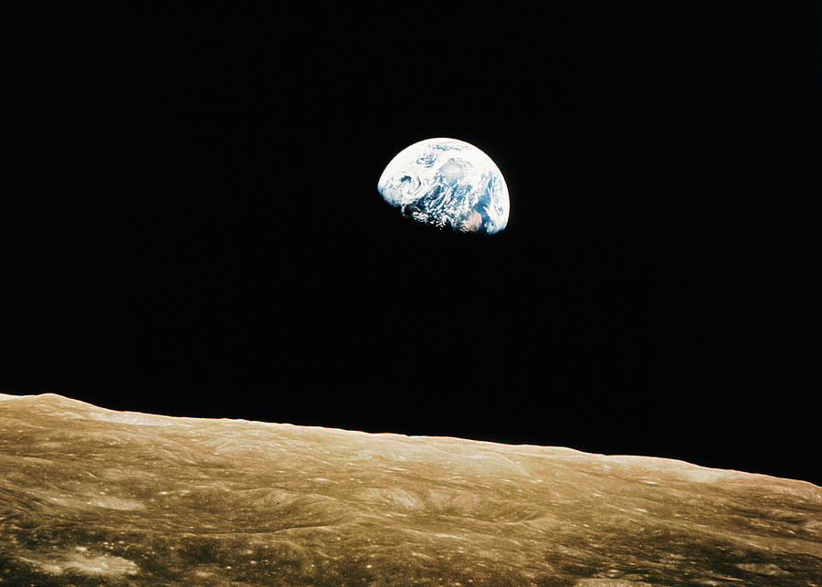 View Of The Earth Rising Photograph by Bettmann