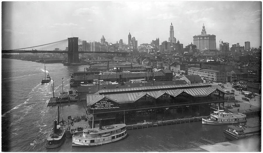 View Of The East River Piers Photograph by The New York Historical Society