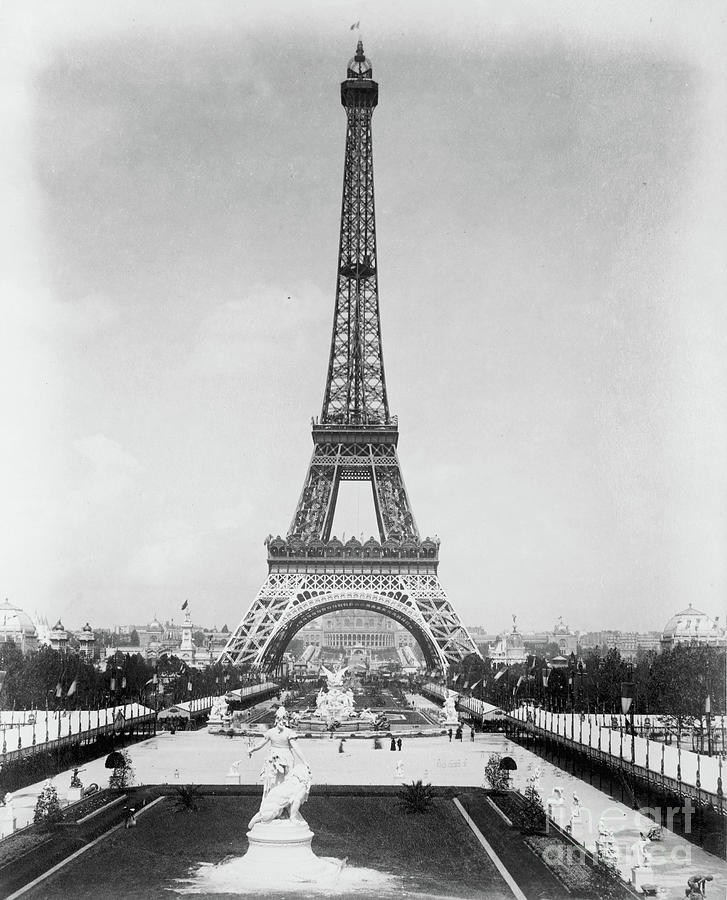 View Of The Eiffel Tower, 1889 Photograph By French School - Pixels