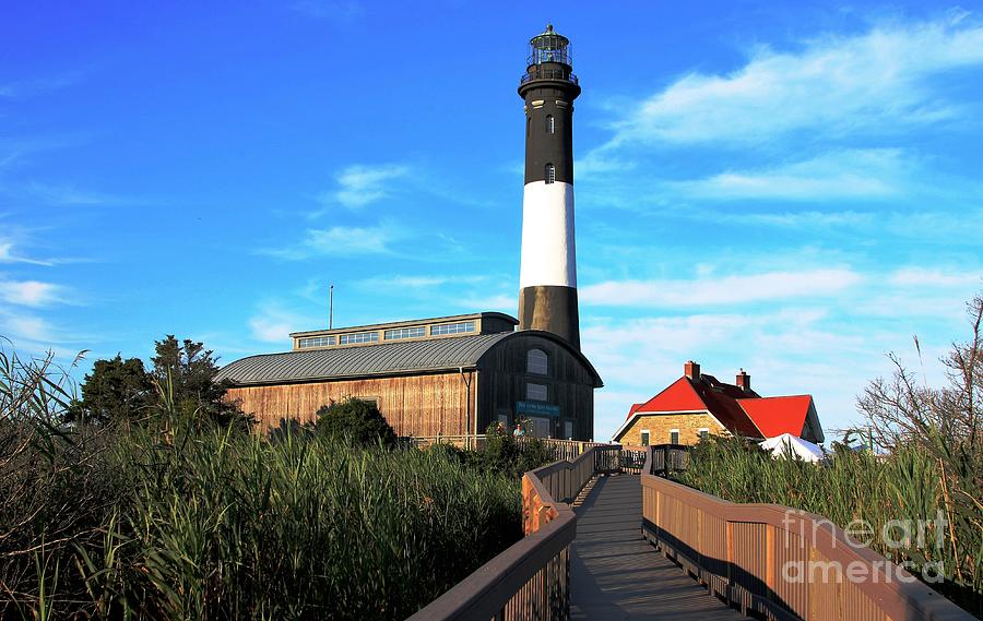 View Of The Fire Island Lighthouse From The Boardwalk Photograph By