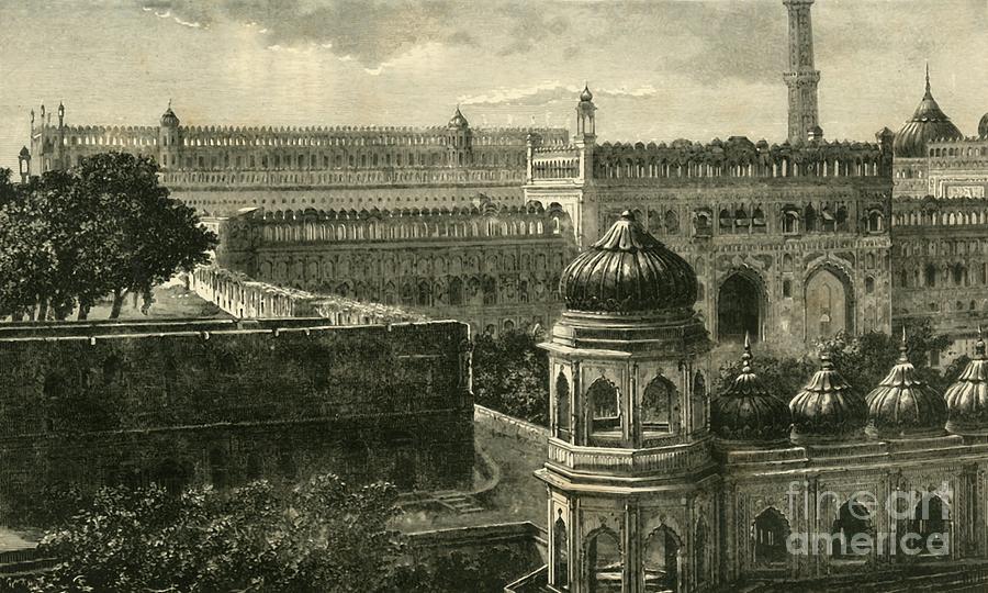 View Of The Great Imambara Drawing by Print Collector