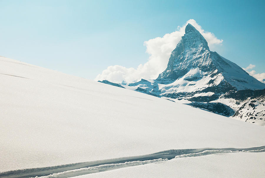 View Of The Matterhorn From A Snow Photograph by Keith Levit / Design Pics