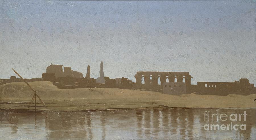 View Of The Nile At Luxor Drawing by Heritage Images