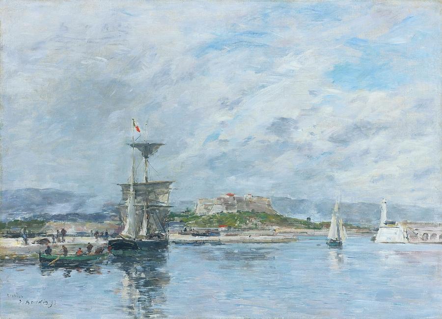 View Of The Port Of Antibes, Morning, 1893 Painting