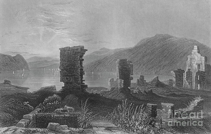 View Of The Ruins Of Fort Ticonderoga Drawing by Print Collector
