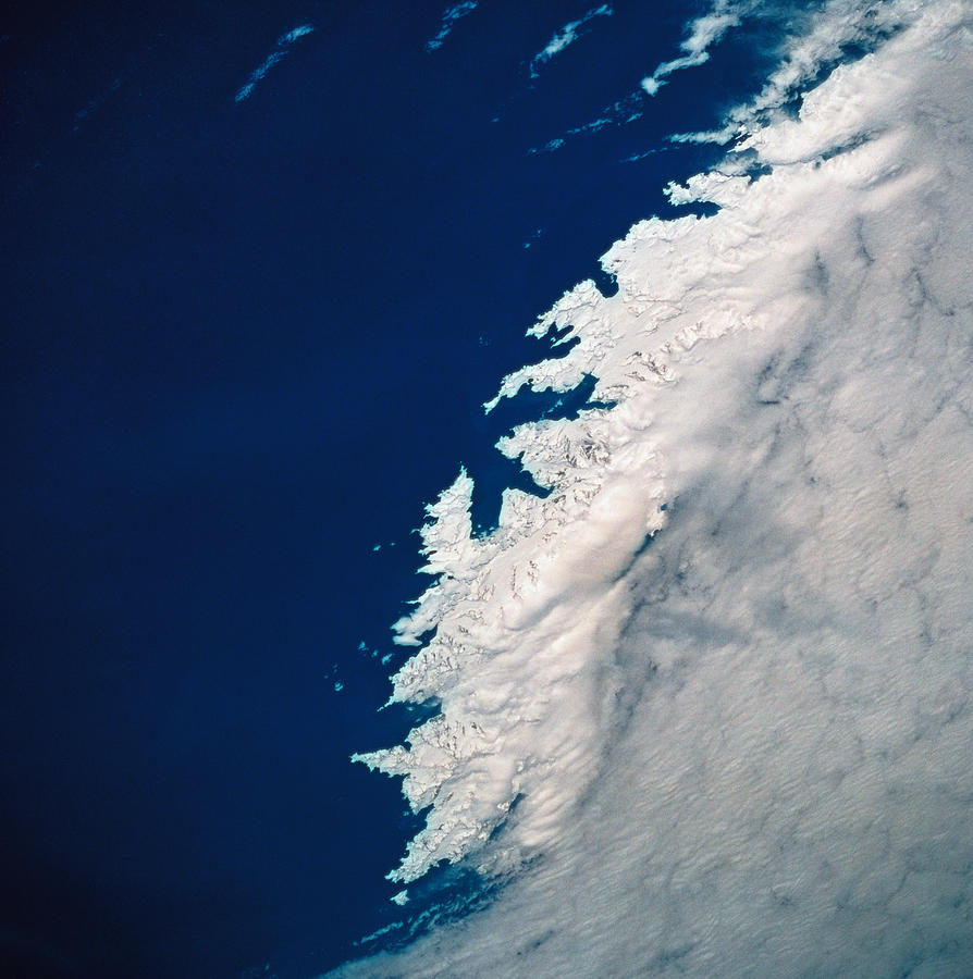 View Of The Sea From A Satellite Photograph by Stockbyte