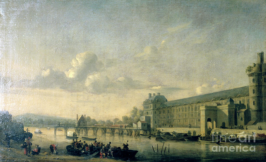 Nature Drawing - View Of The Seine With The South Facade by Print Collector