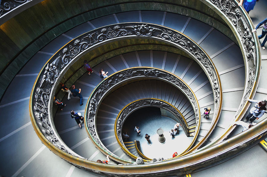 View Of The Spiral Staircase At The Photograph by Gonzalo Azumendi